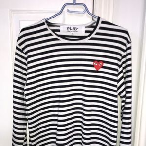 Cdg long sleeve stripe